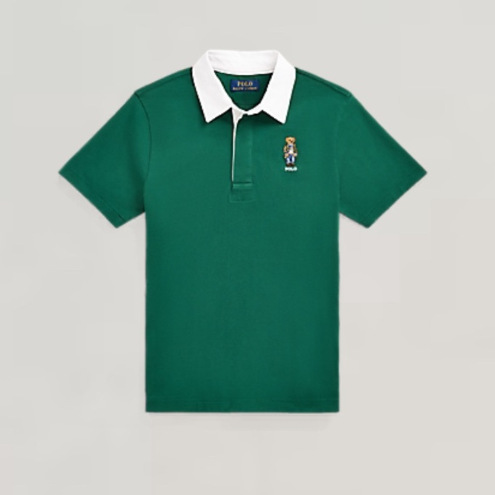 POLO Bear Cotton Short-Sleeve Rugby Shirt small
